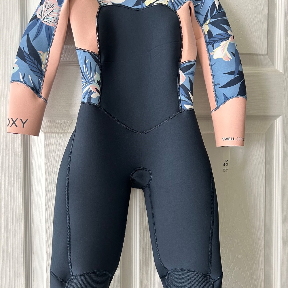Girl's Roxy Prologue 3/2mm Back Zip Wetsuit Size 8